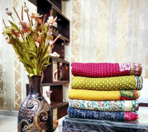 Vintage Throw Kantha Quilts