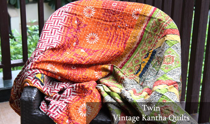 Twin Kantha Quilts