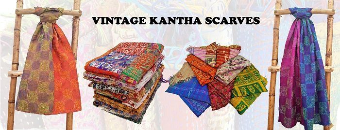 Vintage Kantha Quilts, Throw Blankets, Bedspreads & Wholesale Quilts