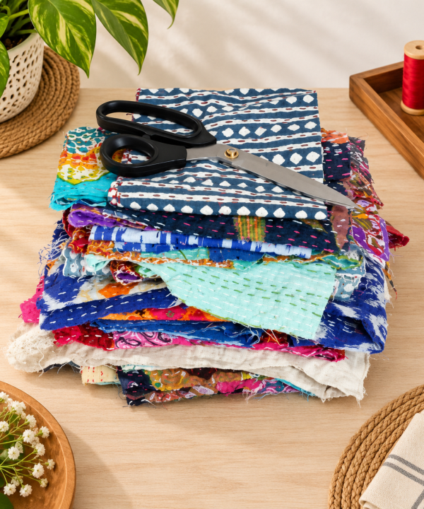 Kantha Handmade Scrap lot