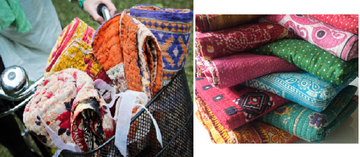 Vintage Kantha Quilts, Throw Blankets, Bedspreads & Wholesale Quilts