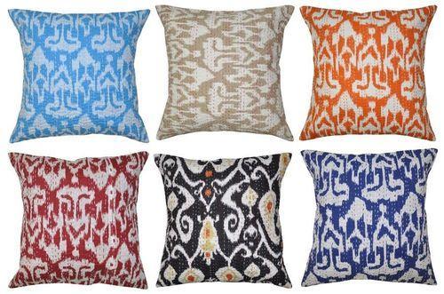 50 PC Wholesale Lot Cushion Cover Sofa Decor Indian Kantha Pillow Case Assorted 