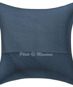 Alternative view of Grey Floral and Fruit Kantha Cushion Cover -16 Inch