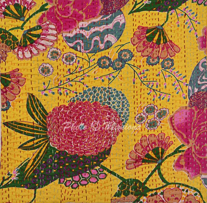 Vintage Kantha Quilts, Throw Blankets, Bedspreads & Wholesale Quilts