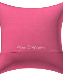 Alternative view of Pink Paisley Kantha Cushion Cover -16 Inch