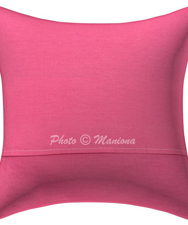 Alternative view of Pink Paisley Kantha Cushion Cover -16 Inch