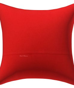 Alternative view of Orange Paisley Kantha Cushion Cover -16 Inch