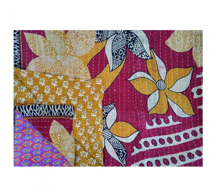 Vintage Kantha Quilts, Throw Blankets, Bedspreads & Wholesale Quilts