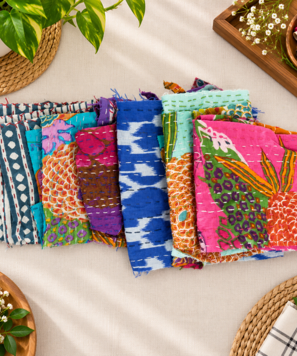 Vintage Kantha Patches Scrap