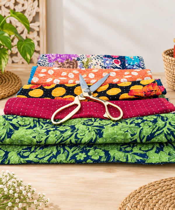 700 grms Kantha Scrap for Craft Making