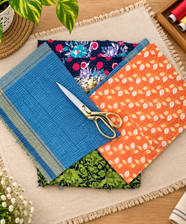 Kantha Quilt Vintage Scrap - 350 grms
