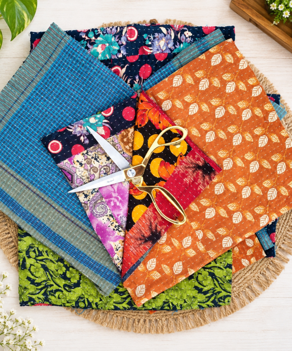 Kantha Remnants Fabric Scrap - 500 grms