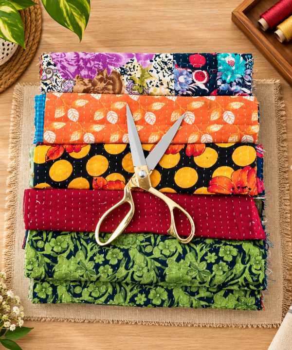 600 grms Kantha Cotton Scrap