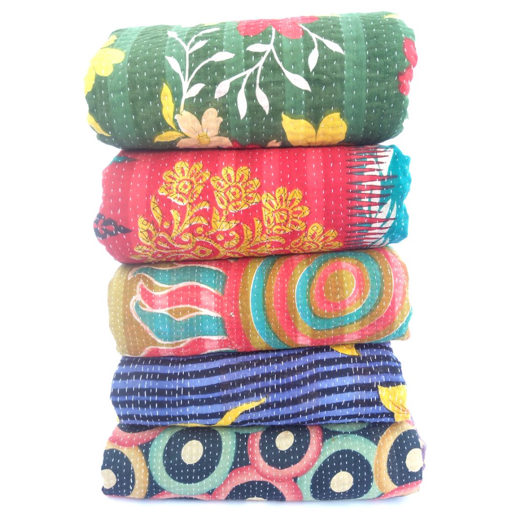 Indian Heavy Kantha Quilt by vintage kantha quilt Kantha Throw
