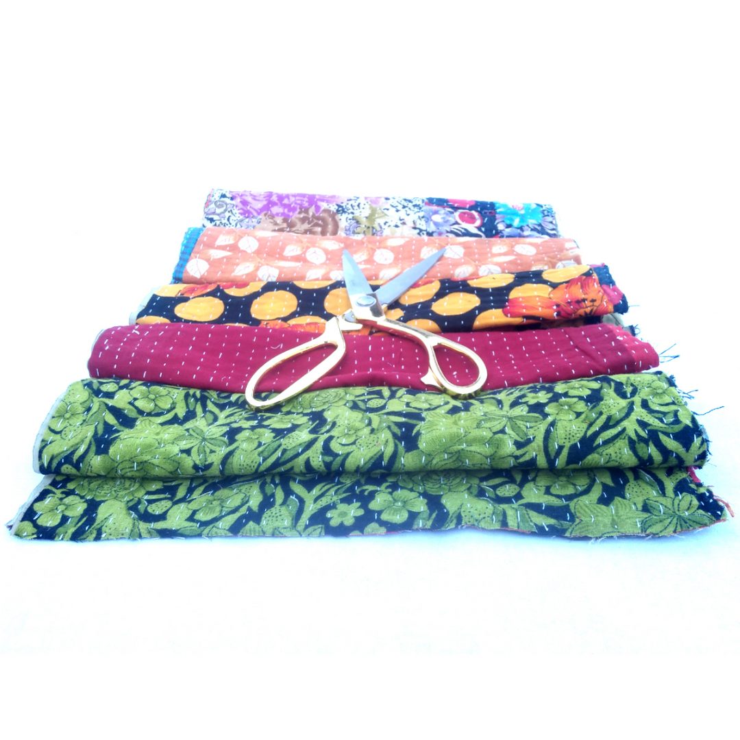 Kantha Scrap for Craft making by Vintage Kantha Quilt