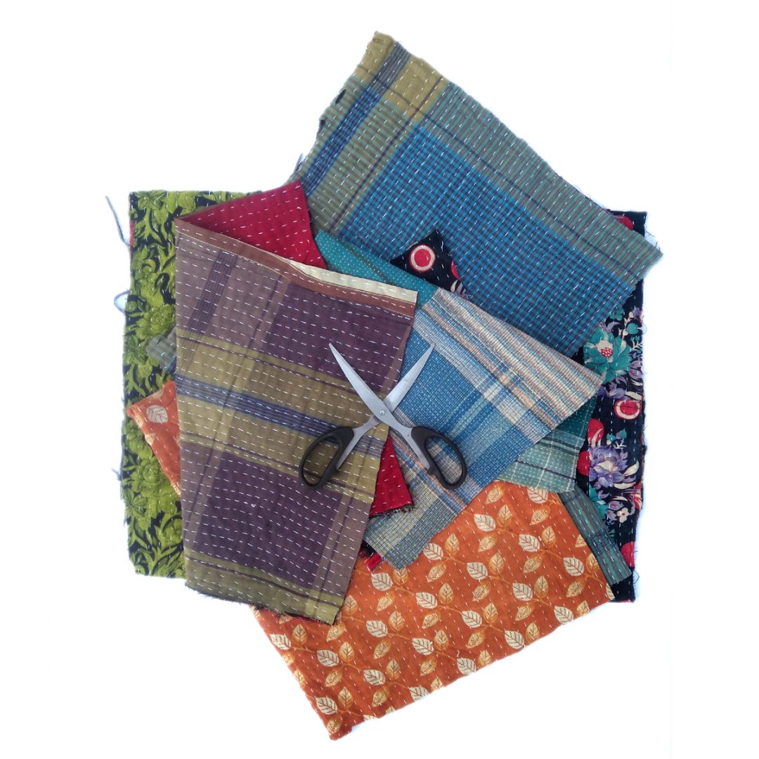 Quilted Kantha Handmade Scrap Vintage Kantha Quilts and Throws