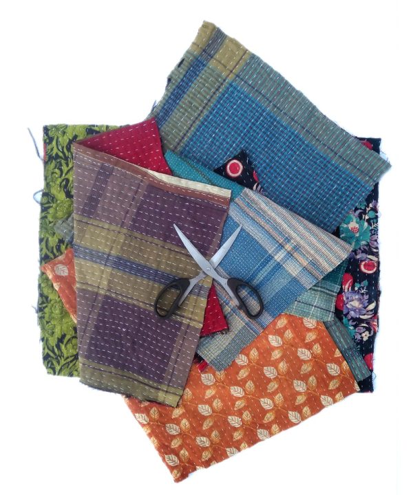 Quilted Kantha Handmade Scrap