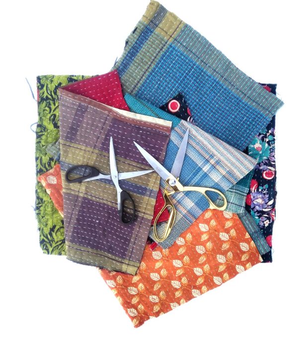 Vintage Kantha Handmade Scrap lot