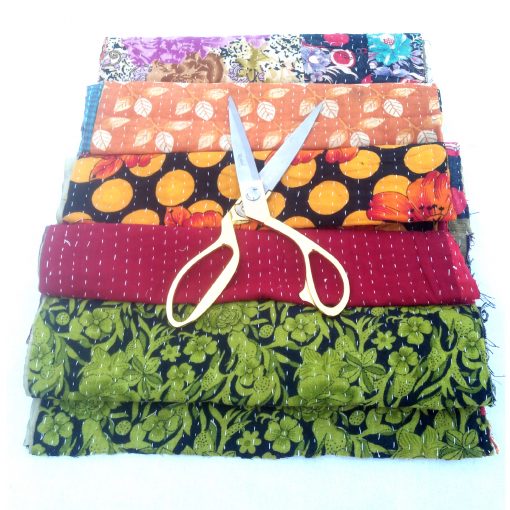 Kantha Scrap Lot for Craft Making