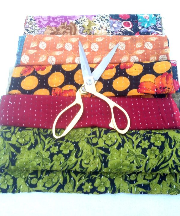 Kantha Scrap Lot for Craft Making
