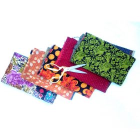 Vintage Kantha Quilt Scrap Lot