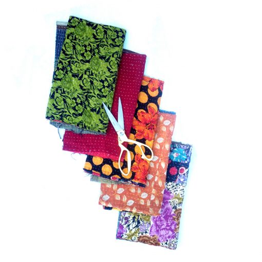 Kantha Embroidered Scrap Lot