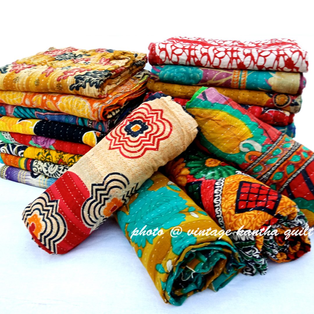 Kantha Quilts India by Vintage Kantha Quilt