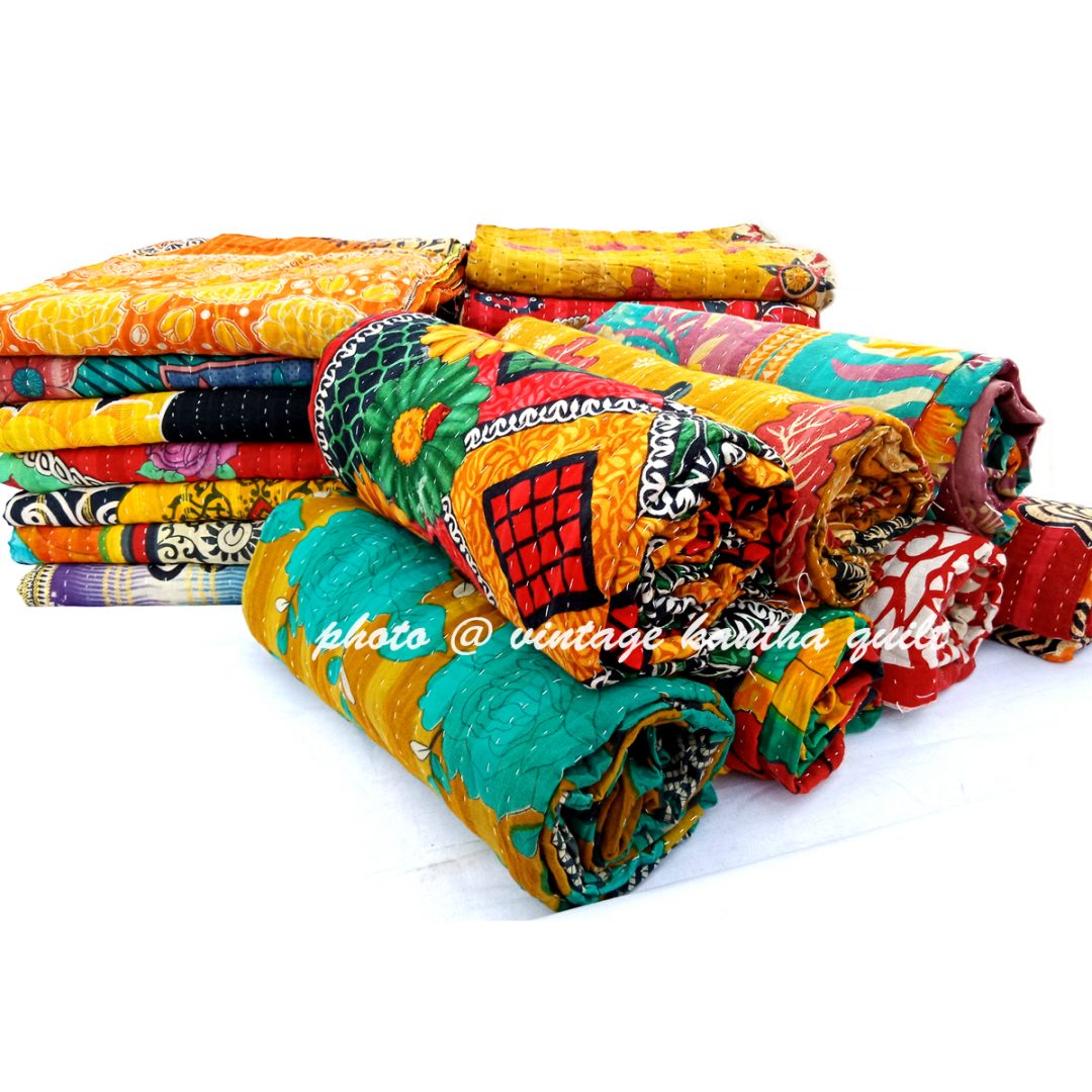 Vintage Kantha Quilt Divina Vintage Kantha Quilt Lot