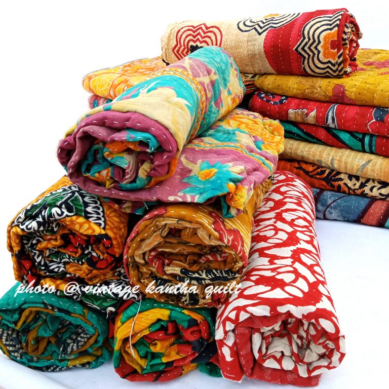 Indian Kantha Quilt Indian Kantha Gudari Lot Kantha Throws