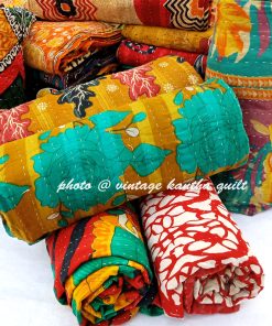 Vintage Kantha Quilt by Lalli