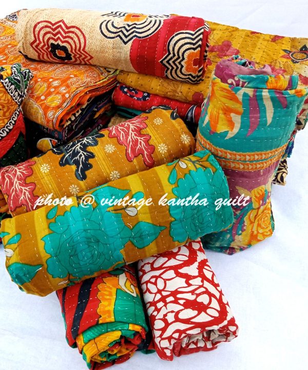 Vintage Kantha Quilt by Mira
