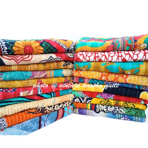 Vintage Kantha Quilt by Mira