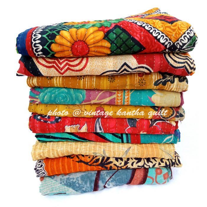 Buy Wholesale Vintage Kantha Throw Kantha Quilts and Blankets