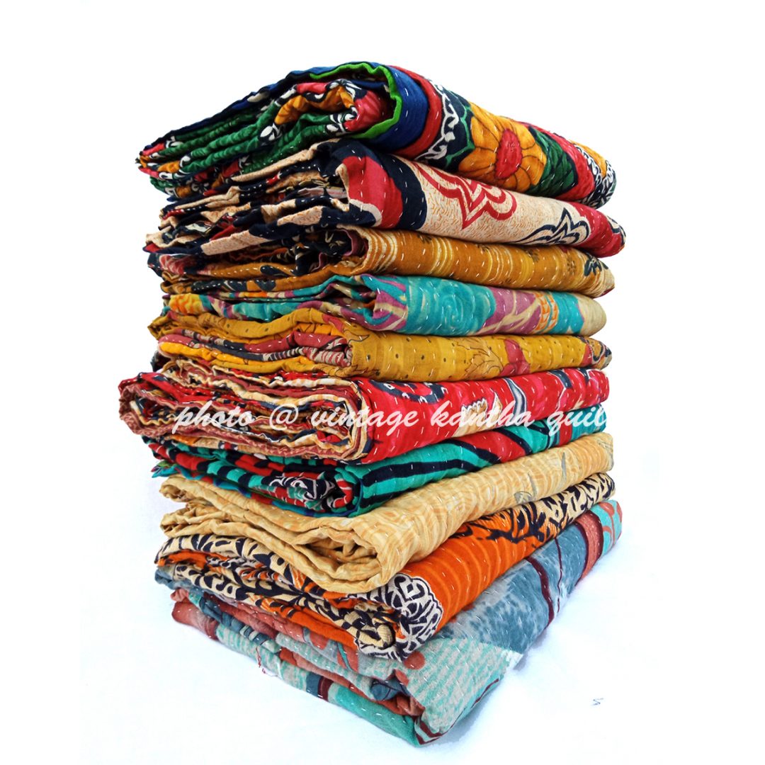 Buy Vintage Kantha Quilt Wholesale Reversible Kantha Throw