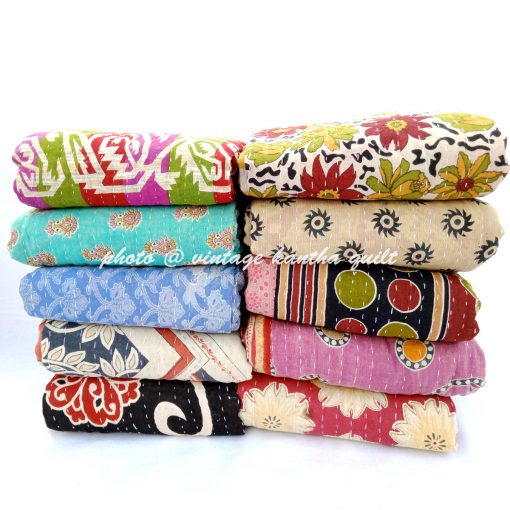 Vintage Handmade Kantha Quilt Wholesale