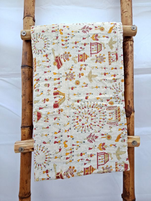 Homemade Kantha Quilt Vintage Kantha Quilt and Throws