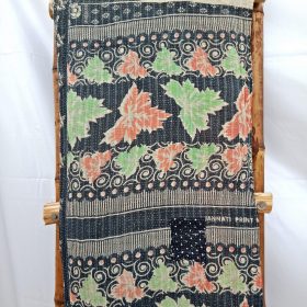 black Kantha Quilt by Samira