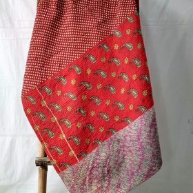 Close Stitched Heavy Kantha Quilt queen size