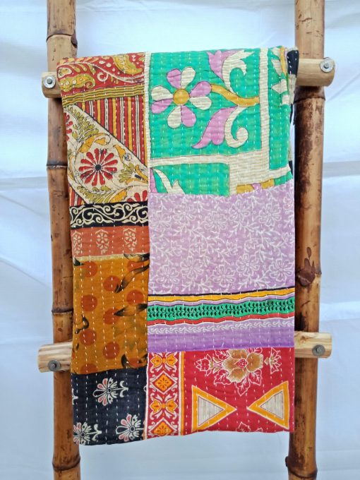 Patchwork Vintage Kantha Quilt