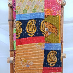 Paisley Patchwork Kantha Quilt