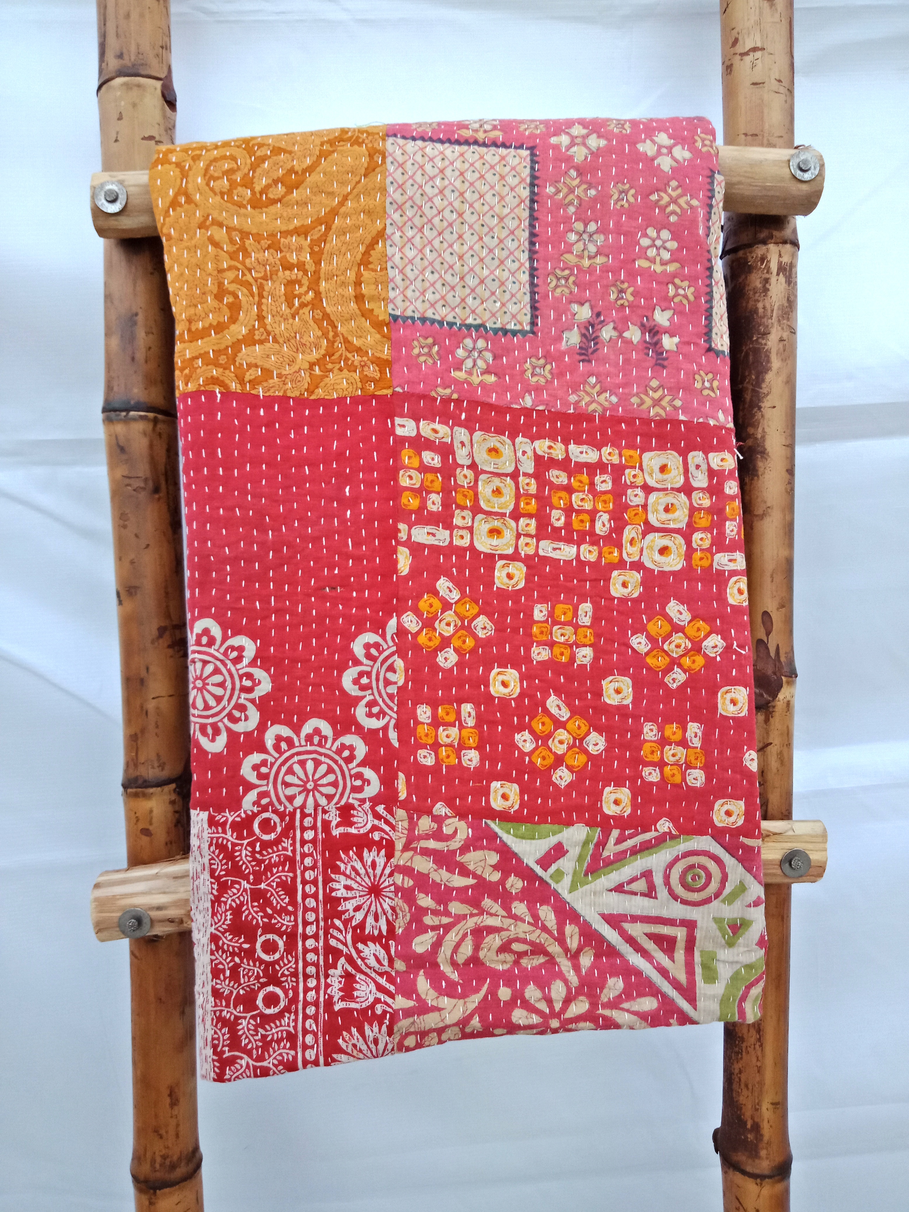 Indian Patchwork Kantha Quilt Vintage Kantha Quilts and Throws