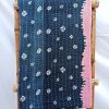 Black Vintage Kantha Quilt