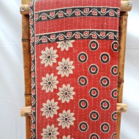 Floral Vintage Bengal Kantha Quilt