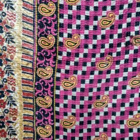 checkerboard kantha