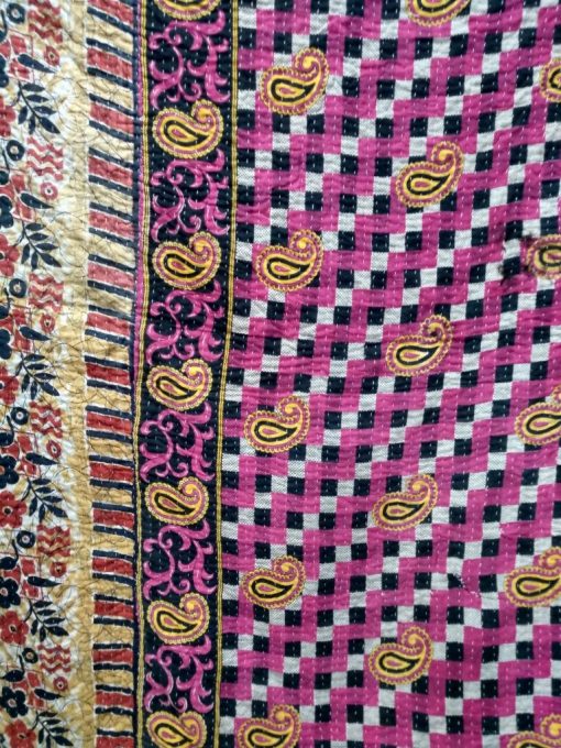 checkerboard kantha