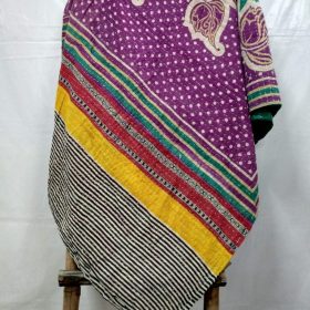 Twin Polka Indian Kantha Quilt