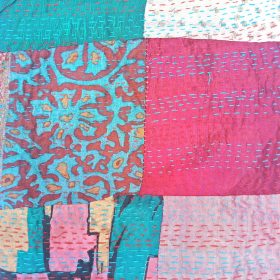 kantha embroidery scarf