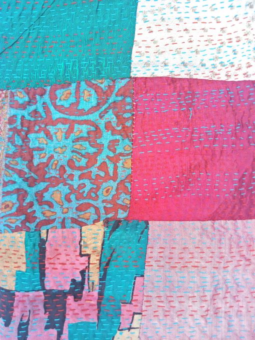 kantha embroidery scarf