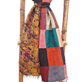 Vintage Patchwork Kantha Scarf