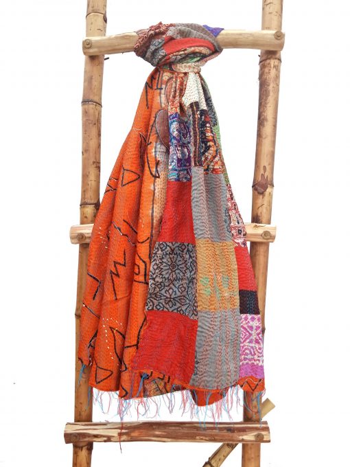 Patchwork Vintage Kantha Scarf